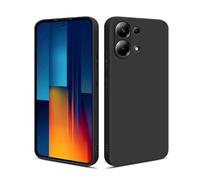 HS Products HSP Funda para Xiaomi Poco M6 Pro [Resistente al Polvo] Carcasa Protectora Silicona TPU | Anti-arañazos Antigolpes Anti-Choques | Protección de cámara | Suave Blanda Delgada Case | Negro