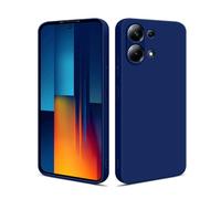 HS Products HSP Funda para Xiaomi Poco M6 Pro [Resistente al Polvo] Carcasa Protectora Silicona TPU | Anti-arañazos Antigolpes Anti-Choques | Protección de cámara | Suave Blanda Delgada Case | Azul