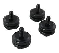 HSCGIN 4 tornillos dobles negros de 1/10.2 cm-20 de metal para base de zapata caliente, soporte de zapata doble adecuado para equipo de cámara réflex digital