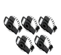 HSCJMEHT DK22225 Papel térmico 38 mmx30.48m QL-550 QL-570 QL-580N QL-700 QL-720NW QL-800 QL-810W QL-820NWB QL-1050N QL-11115NWB(5 Rolls)