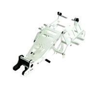 HSCJMEHT Kit de Marco de chasis de Aluminio para Coche Buggy 1/10 2WD, Compatible con Beetle Coche Mud Blaster Frog, pie Negro(Silver)