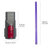 HSEDTEDMA Suitable For，Compatible For Dyson Vacuum Cleaner V7/V8/V10/V11/V12/V15, Dryer, Washing Machine Cleaning Special Connector Hose