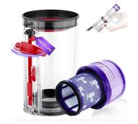 HSEDTEDMA Trash Cans Suitable For，Compatible For V11 V15 SV14 SV15 SV22 Vacuum Cleaner Replaced The Dust Bucket V10 +HEPA Filter.