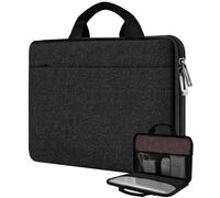 HSEOK Estuche para Computadora Portátil de 13,3" 14", Maletín de Mano Compatible con MacBook Pro de 14", MacBook Air/Pro 13,3" y Portátiles de 13" a 14",Negro