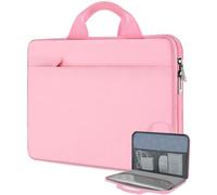 HSEOK Estuche para Computadora Portátil de 13,3" 14", Maletín de Mano Compatible con MacBook Pro de 14", MacBook Air/Pro 13,3" y Portátiles de 13" a 14",Rosa