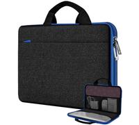 HSEOK Estuche para Computadora Portátil de 13,3" 14", Maletín de Mano Compatible con MacBook Pro de 14", MacBook Air/Pro 13,3" y Portátiles de 13" a 14",Azul negro