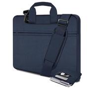 HSEOK Funda Portátil 15,6" Bolso Bandolera,Azul oscuro | Bolso Resistente a Golpes & al Agua, Compatible con la mayoría de Notebooks 15,6“-16" MacBook, HP, Dell, ASUS, ACER & Lenovo