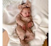 Hserial Bebes Reborn muñecas niñas Silicona 20pulgadas 50cm Originales Toddler Verdadero Recien Nacidos niño Dormir Realista Baby Doll Ojos Cerrados