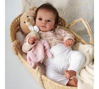 Hserial Bebes Reborn Silicona muñecas niñas 19pulgadas 48cm Verdadero Recien Nacidos niño Originales Toddler Realista Baby Doll Abre los Ojos