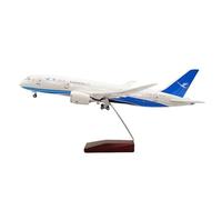 HSEYWVDJF Modelo de avión Avión Fundido A Presión De Resina A Escala 1/160 para Modelo Avión Boeing 787 Xiamen Airlines con Pantalla De Luz Regalo De 47 Cm(No Light)