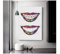 HSFFBHFBH Cuadro en Lienzo Cuadros Lámina Dental Pintura de la Pared de los Dientes Boca Diente Fila Médica Molar Dentista Clínica decoración 50x70cm (19.7 "x27.6) Sin Marco