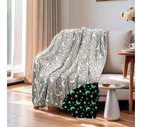 HSGLGNA - Manta suave para niños, diseño de dinosaurio, de microfibra suave y esponjosa, ideal como regalo para los amantes de los dinosaurios (Galaxy-Gris, 150 x 200 cm)