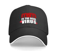 HSH es el verdadero virus | Los medios convencionales son el verdadero virus | Logo de CNN Parodia Gorra de béisbol Gorra de pesca Sombrero de niños Gorra de mujer Sombrero de mujer Sombrero de hombre