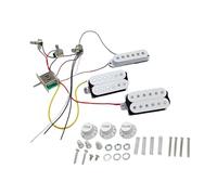 HSH - Juego de pastillas de guitarra con arnés de cableado precableado para una fácil instalación y pastillas de guitarra de bobina única de tono superior