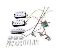 HSH - Juego de pastillas de guitarra con arnés de cableado precableado para una fácil instalación y pastillas de guitarra de bobina única de tono superior