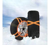 HSHBGS Cadenas de nieve textil 4 unidades, Cadenas Nieve Coche para neumáticos para conducir sobre hielo y nieve, para neumáticos con guantes y bolsa de almacenamiento(275/55R17)