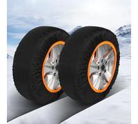 HSHBGS Calcetines de nieve para coche, 2 cadenas de nieve textiles, Cadenas para nieve fáciles de montar con tracción en nieve, Para camiones, SUV y furgonetas(235/80R16)