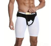 HSHBGS Faja Hernia Inguinal, Cinturón para Hombres, Soporte para Hernia inguinal, Compresión Extraíble Hernia Izquierda Y Derecha, para aliviar Las Hernias inguinales Dobles(M(29.9-35.4 Inch))