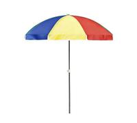 HSHBGS Sombrilla de playa grande, Sombrilla de jardín, Altura ajustable, Parasol de tejido Oxford 210D, Para patios, balcones y puestos de mercado; sin soporte(Rainbow,3m)