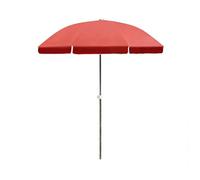 HSHBGS Sombrilla de playa grande, Sombrilla de jardín, Altura ajustable, Parasol de tejido Oxford 210D, Para patios, balcones y puestos de mercado; sin soporte(Red,2.8m)