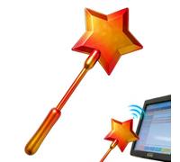 Hshenjhu Porta Tarjetas Pago Sin Contacto, Varita Magica Tarjeta Impresa en 3D, Wand Mágicas de Estrellas Juguetes, Star Magics Wand para Raves, Bromas Y Pagos Sin Contacto (Oro)