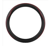 HSHTTKL Funda Volante Coche para Land Rover Discovery II 1998-2000 2001 2002 2003 2004, Accesorios Coche Cubre Volante con un Diámetro de 37-38 cm Protector Volante Coche,B Black+Red