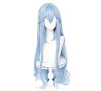HSHUHMLBJ Long Curly Blue Daily Party Cosplay Peluca para Ayanami Rei Anime Cosplay Peluca B