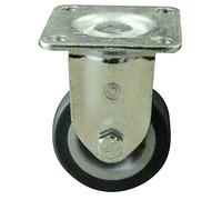 HSI apparate de ruedas fijas con placa, galvanizado, 100 mm, 1 pieza, 250630.0