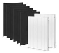 HSIAMEN Filtro compatible con Fellowes Aeramax 200 HEPA Filtro de repuesto Aera Max 190 200 DX55 Parte # 9287101 9324101 purificador de aire, incluye 2 HEPA verdaderos y 6 prefiltros activados por