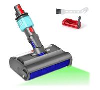 HSIFSKK Cabezal De Fregona Eléctrica Húmedo Y Seco con Cepillo De Lavado, Compatible con Dyson, V7 V8 V10 V11 V15, Luz Verde, Limpia Y Seca Suelos Duros