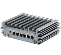 HSIPC 11th Gen i7 1165G7 Firewall Micro Appliance, Mini PC, Nano PC, Router PC with 6 RJ45, AES-NI, 2.5GBE,HDMI USB3.0 COM