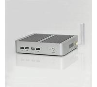 HSIPC 8th Generation Intel Core Kaby Lake R i5 8250U Industrial PC, Fanless PC with Rich IO: VGA HDMI Dual-DDR4 USB3.0 Aluminum Case 4K Display