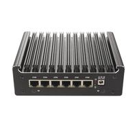 HSIPC Alder Lake N100 Quad Core Firewall Micro Appliance, Mini PC, Router PC with 8G RAM 256G SSD, 6*i226-V RJ45 Port AES-NI Compatible with pfsense opnsense