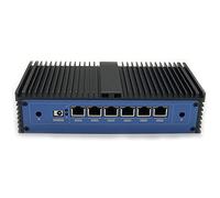 HSIPC Pentium 4405U/4415U Firewall Micro Appliance, Mini PC, Nano PC, Router PC with 6 RJ45, AES-NI,HDMI USB3.0 COM,Compatible for Pfsense Openwrt OPNsense