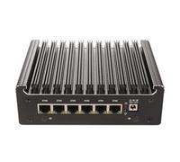 HSIPC Pentium Gold 7505 Firewall Micro Appliance, Mini PC, Nano PC, Router PC with 6 RJ45 2500M (32G 1T), AES-NI,HDMI USB3.0 Console Port for Network Security Appliance