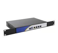HSIPC Rackmount 1U J4125 Quad Core Firewall Micro Appliance, Mini PC, Nano PC, Router PC with 4G RAM 128G SSD, 4 RJ45 i225-V 2500M Port AES-NI Compatible with pfsense opnsense...