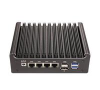 HSIPC Serie Alder Lake-N Micro Appliance Firewall, Mini PC, Nano Computadora, Router Compatible con Pfsense OPNsense 32G RAM 1T SSD, 4*i226-V RJ45 Consola AES-NI