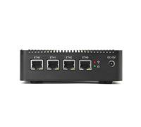 HSIPC U J4125 Quad Core Firewall Micro Appliance, Mini PC, Nano PC, Router PC with 16G RAM 512G SSD, 4 RJ45 2.5GBE Port AES-NI Compatible with pfsense opnsense...