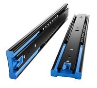 HSIRYAOHD Corredores de cajón de cierre suave, rodamientos de bolas, capacidad de carga de 35 kg, montaje lateral para armarios, mesitas de noche, armarios de oficina (250 mm)