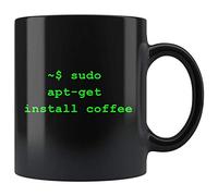 HSIRYAOHD Linux Mug, Linux Gift, Linux Apt Get Install Coffee, Ubuntu, Linux Coffee Mug, Debian Mug, Coder Mug, Unix Mug, Sudo Apt Get Mug, Linux 325 ml