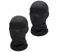 HSIXHAF 2 pcs Máscara de pasamontañas, Bufanda de Verano para el Cuello, Protector UV, Bufanda de esquí para Motocicleta Hombre y Mujer, negro