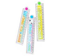 HSIXHAF 3 pcs Regla de Dibujo para niños, Reglas Flexibles, Reglas Multifuncionales, 30 cm/11,8 Pulgadas, Regla de Aprendizaje del Estudiante, Regla de Plástico para Estudiantes, Color Aleatorio