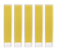 HSIXHAF 5 Cajas, 30 recambios de bolígrafos de carpintería para lápices ingeniería General, para carpinteros, Trabajadores Azulejos, decoradores Longitud 4,72 pulgadas/12 cm,diámetro 2,8 mm,Amarillo
