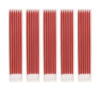 HSIXHAF 5 Cajas, 30 recambios de bolígrafos de carpintería para lápices ingeniería General, para carpinteros, Trabajadores Azulejos, decoradores, Longitud 4,72 pulgadas/12 cm, diámetro 2,8 mm, Rojo