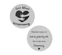 HSIXHAF Un abrazo, moneda de la suerte, ánimo, amuleto de la suerte, regalo de graduación, que te mejores pronto, regalos para exámenes,mejor amigo,colegas,mujer,hombre,regalos motivacionales - amor