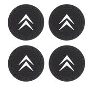 HSJKU Alfombrilla para Portavasos para Citroen Ds7 DS 7 Crossback 2018 2020 2021 2022 2023 2024, Antideslizante y Absorbente Base para Vasos Accesorio Interior Autom,E- 4 Pieces
