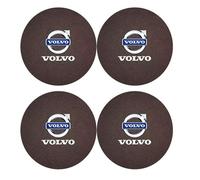 HSJKU Alfombrilla para Portavasos para Volvo C30 C40 C70 EX30 S40 S60 S80 S90 XC40 XC60 XC70 XC90 Rdesign, Antideslizante y Absorbente Base para Vasos Accesorio Interior Autom,C- 4 Pieces