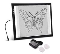 HSK A3 34 * 46CM LED Mesa de Luz Dibujo Modos de bloqueo/desbloqueo Botón de atenuación táctil Súper brillo 6000 Lux Empaquetado con adaptador 12V 1A