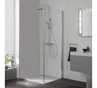 HSK Aperto Panel lateral para puerta giratoria, giratoria derecha/izquierda (giratoria), dimensiones: 90,0 cm x 200,0 cm, 2830090-41-50, Cabinas de ducha: Aspecto cromado: ESG transparente