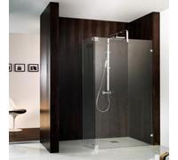 HSK Atelier Pur sin marco Panel lateral Walk In con elemento giratorio AP.51, hasta 1000(c) x 500(b) x 2000mm, tope a la derecha, AP.51-R-90-50edelglas, Cabinas de ducha: Aspecto de acero inoxidable: 
